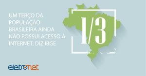 Um terço da população brasileira ainda não possui acesso à Internet