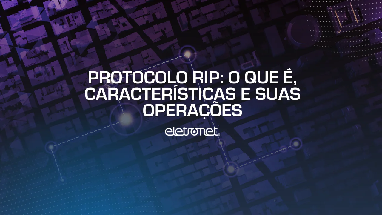 imagem simulando um roteamento dinâmico do protocolo RIP