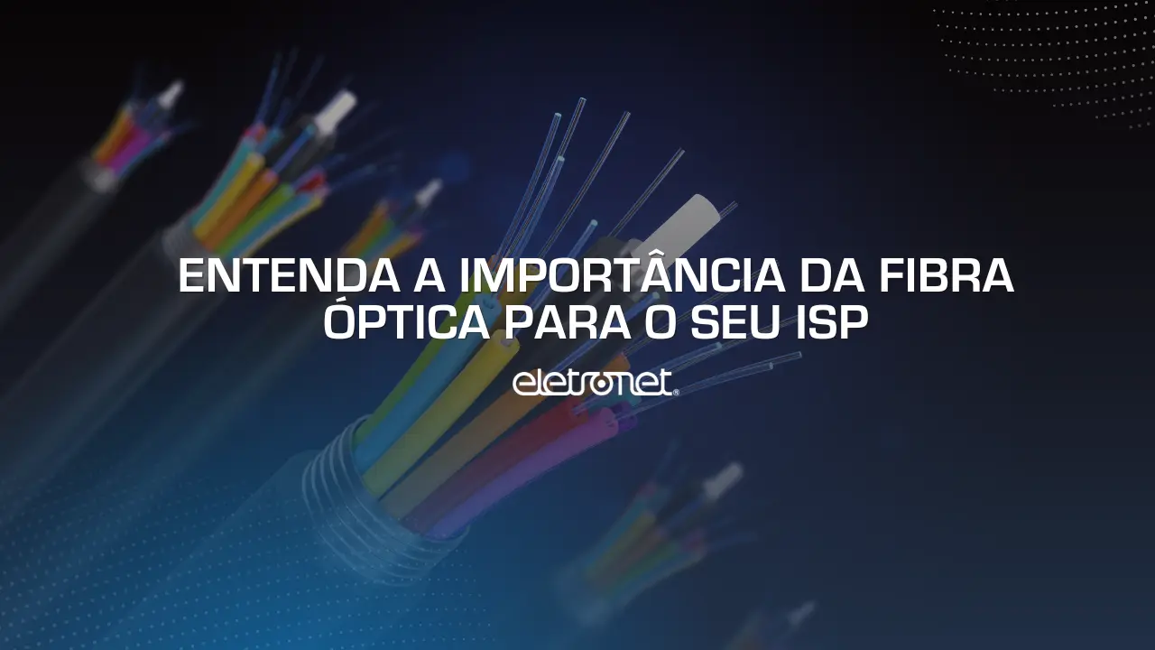 Imagem de 6 cabos de fibra óptica cortados mostrando a parte interna