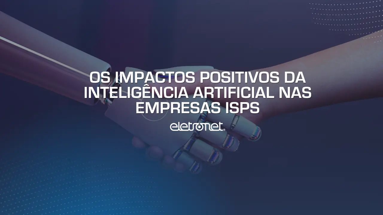 Homem e robô apertando as mãos, representando a inteligência artificial nas empresas