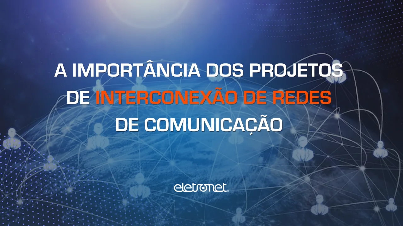 Imagem do globo terrestre com vários pontos interligados graças a redes de comunicação.