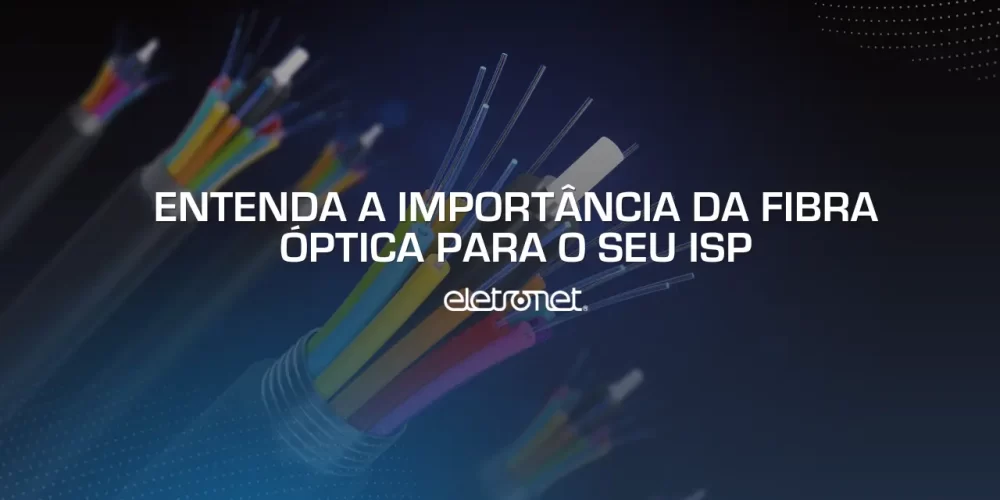 Imagem de 6 cabos de fibra óptica cortados mostrando a parte interna