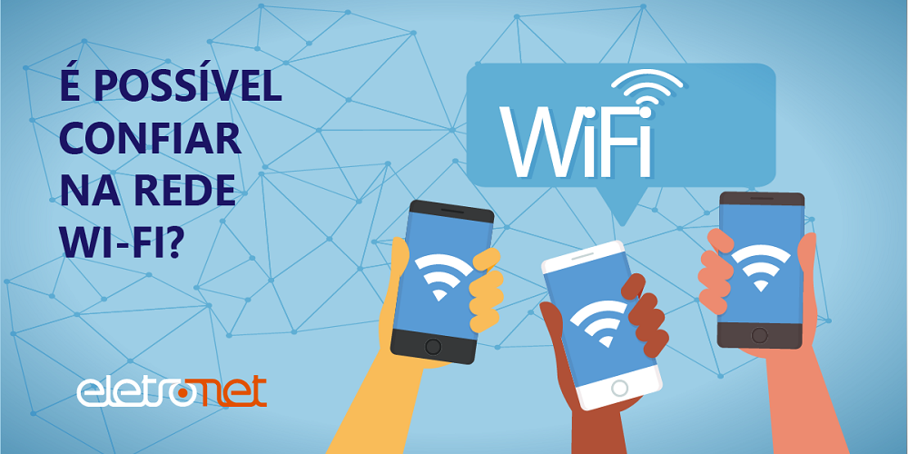 Imagem ilustrando uma rede wi-fi